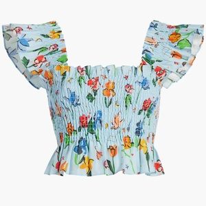 Hill House Home Paz Top - Space Floral (Medium)